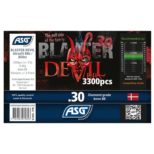 ΜΠΙΛΙΕΣ AIRSOFT SOFT BLASTER DEVIL 0.30g 3300pcs