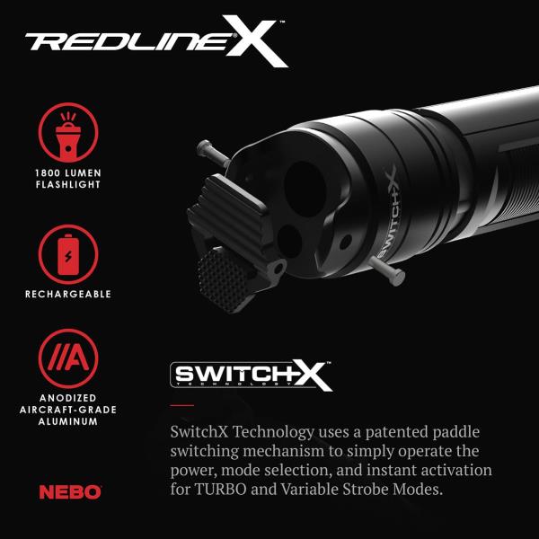 ΦΑΚΟΣ ΕΠΙΧΕΙΡΗΣΙΑΚΟΣ NEBO RedlineX™ 1800 lumen