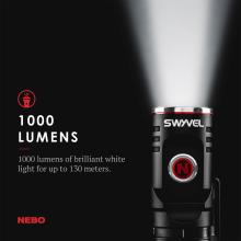 ΦΑΚΟΣ ΕΠΙΧΕΙΡΗΣΙΑΚΟΣ NEBO Swyvel 1000 Lumens USB Rechargeable