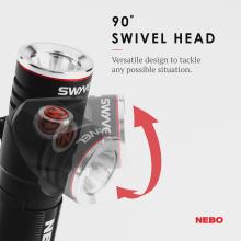 ΦΑΚΟΣ ΕΠΙΧΕΙΡΗΣΙΑΚΟΣ NEBO Swyvel 1000 Lumens USB Rechargeable