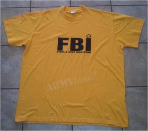 ΚΟΝΤΟΜΑΝΙΚΗ ΜΠΛΟΥΖΑ ΜΕ ΣΤΑΜΠΑ *FBI - Female Body Inspector* Υπερμέγεθος