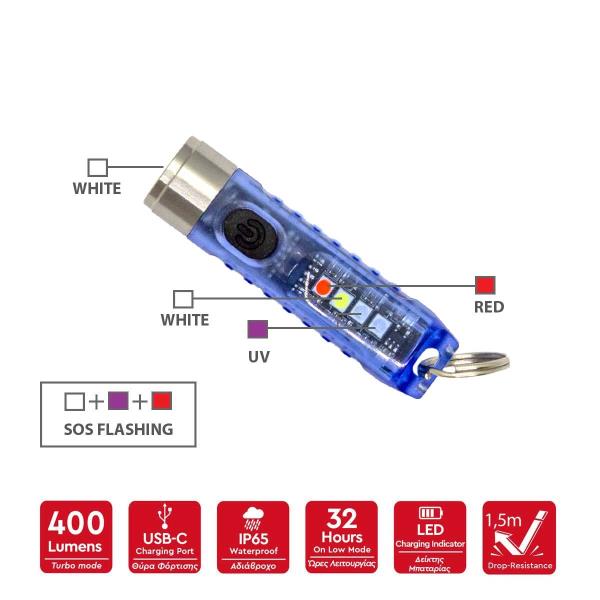 ΦΑΚΟΣ ΜΠΡΕΛΟΚ ΙΣΧΥΡΟΣ 400 lm TINY AlpinPro