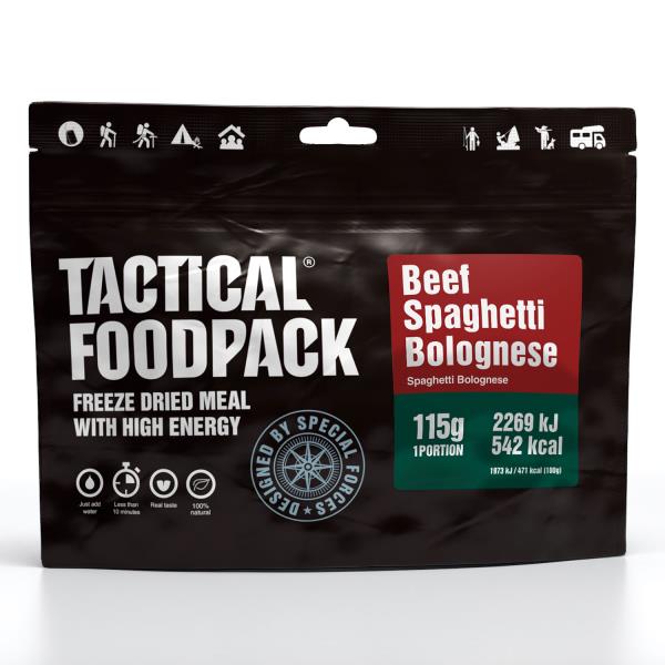 Beef Spaghetti Bolognese 115g - Σπαγγέτι Μπολονέζ με μοσχάρι TACTICAL FOODPACK