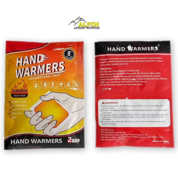ΠΑΝΑΚΙΑ ΘΕΡΜΟΤΗΤΑΣ ΧΕΡΙΩΝ ALPIN HAND WARMER