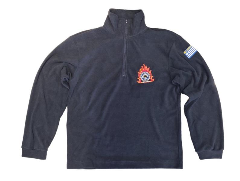 FLEECE ΜΠΛΟΥΖΑ ΠΥΡΟΣΒΕΣΤΙΚΗΣ ΜΕ ΚΕΝΤΗΜΑ