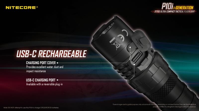 ΦΑΚΟΣ ΕΠΙΧΕΙΡΗΣΙΑΚΟΣ LED NITECORE PRECISE P10i, Tactical, Strobe Ready 1800lm