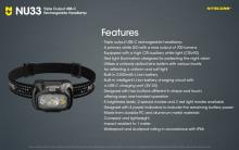ΦΑΚΟΣ LED LED NITECORE HEADLAMP NU33 700lm