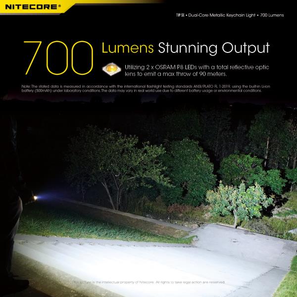 ΦΑΚΟΣ ΜΠΡΕΛΟΚ LED NITECORE TIP SE 700lm