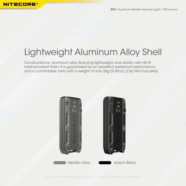 ΦΑΚΟΣ ΜΠΡΕΛΟΚ LED NITECORE TIP SE 700lm
