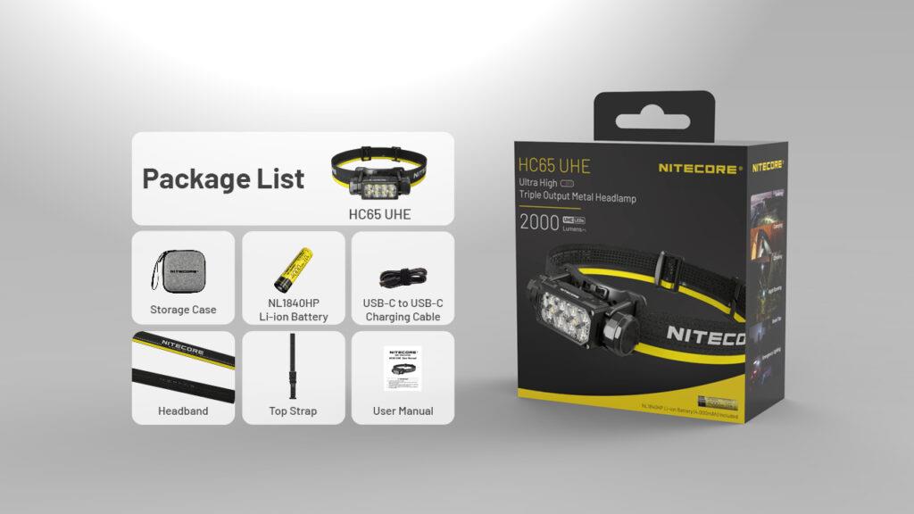 ΦΑΚΟΣ LED NITECORE HEADLAMP HC65 UHE 2000lm