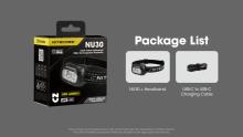 ΦΑΚΟΣ LED NITECORE HEADLAMP NU30 500lm