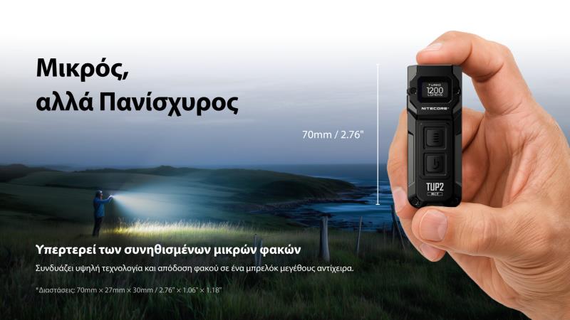 ΦΑΚΟΣ ΜΠΡΕΛΟΚ LED NITECORE TUP2 MCT 1200lm