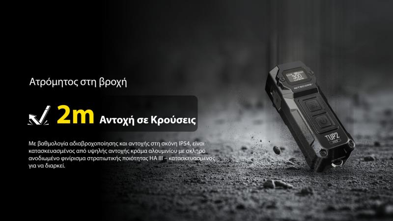 ΦΑΚΟΣ ΜΠΡΕΛΟΚ LED NITECORE TUP2 MCT 1200lm