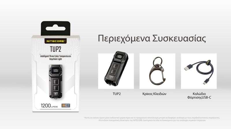 ΦΑΚΟΣ ΜΠΡΕΛΟΚ LED NITECORE TUP2 MCT 1200lm