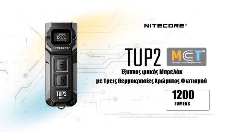 ΦΑΚΟΣ ΜΠΡΕΛΟΚ LED NITECORE TUP2 MCT 1200lm