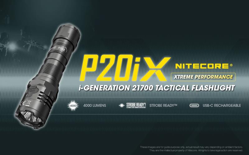 ΦΑΚΟΣ ΕΠΙΧΕΙΡΗΣΙΑΚΟΣ LED NITECORE P20ix LED 4000 Lm Strobe Ready
