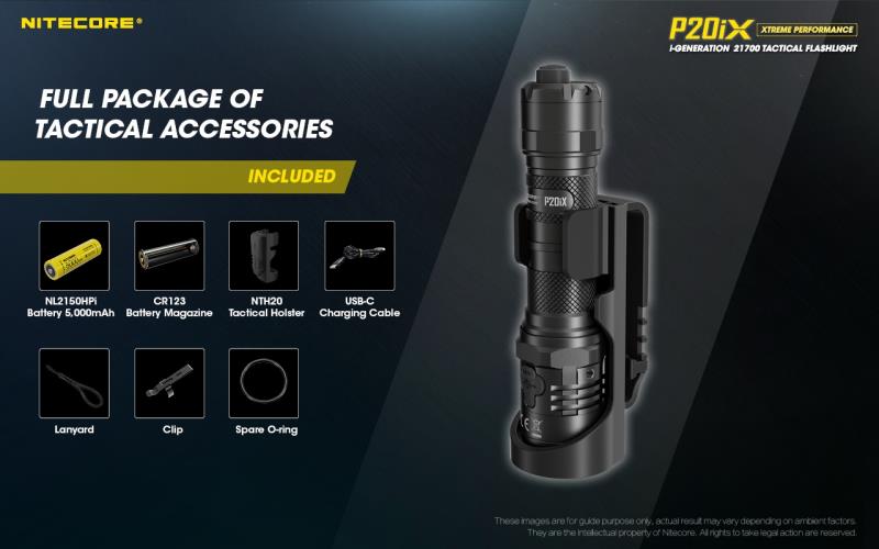 ΦΑΚΟΣ ΕΠΙΧΕΙΡΗΣΙΑΚΟΣ LED NITECORE P20ix LED 4000 Lm Strobe Ready