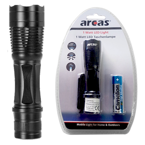 ΦΑΚΟΣ ΤΣΕΠΗΣ ARCAS ARC-1W-TL1 LED 100Lm 1W