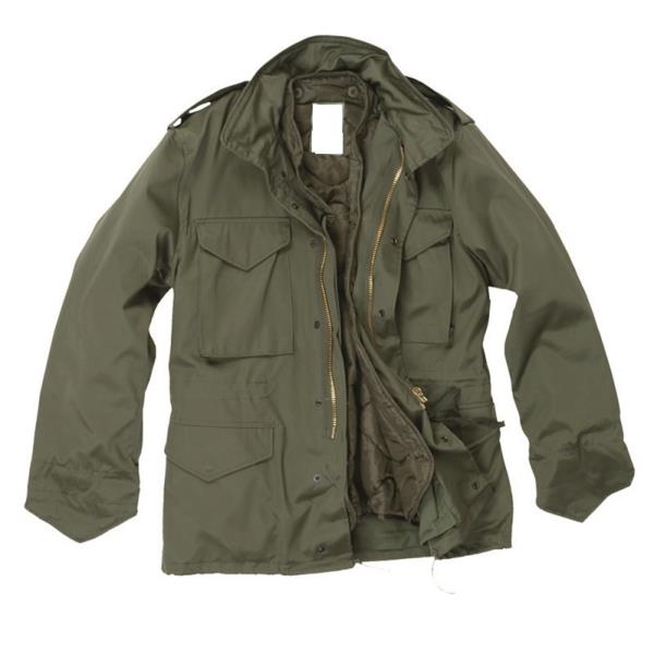 JACKET M65 ΣΤΡΑΤΙΩΤΙΚΟ ΜΟΝΟΧΡΩΜΟ ΜΕ ΕΠΕΝΔΥΣΗ