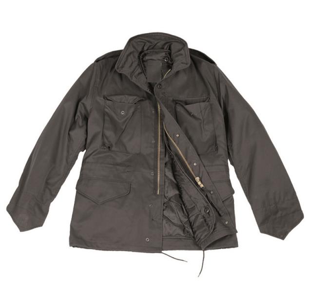 JACKET M65 ΣΤΡΑΤΙΩΤΙΚΟ ΜΟΝΟΧΡΩΜΟ ΜΕ ΕΠΕΝΔΥΣΗ