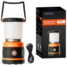 ΦΩΤΙΣΤΙΚΟ CAMPING INVICTUS INV-1000L ΕΠΑΝΑΦΟΡΤΙΖΟΜΕΝΟ